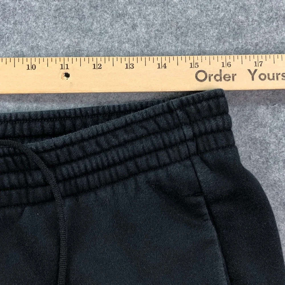 Jordan Men Sweatpants Medium Black Fleece Jumpman Logo Tapered Gym Workout